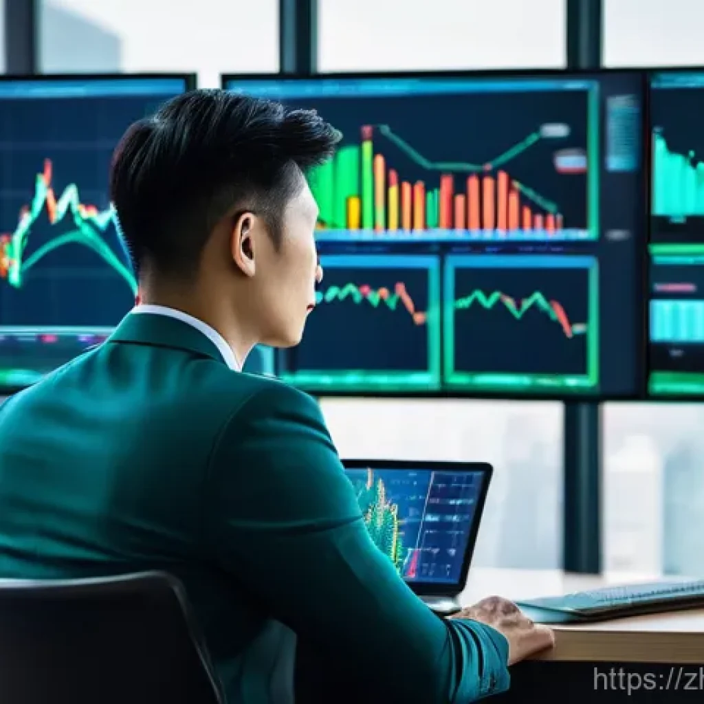 펀드투자상담사로서 고객의 투자 목표 달성 - **Prompt 1: AI-Powered Investment Insights**
A sleek, modern office environment bathed in soft, ...