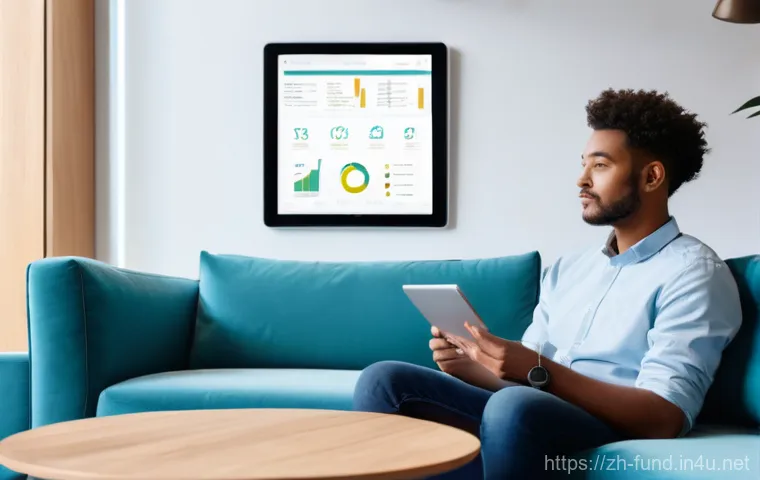 펀드투자상담사 관련 금융 시장 연구 - **Prompt:** A young adult (20s-30s, gender-neutral, diverse ethnicity) is comfortably seated on a mo...