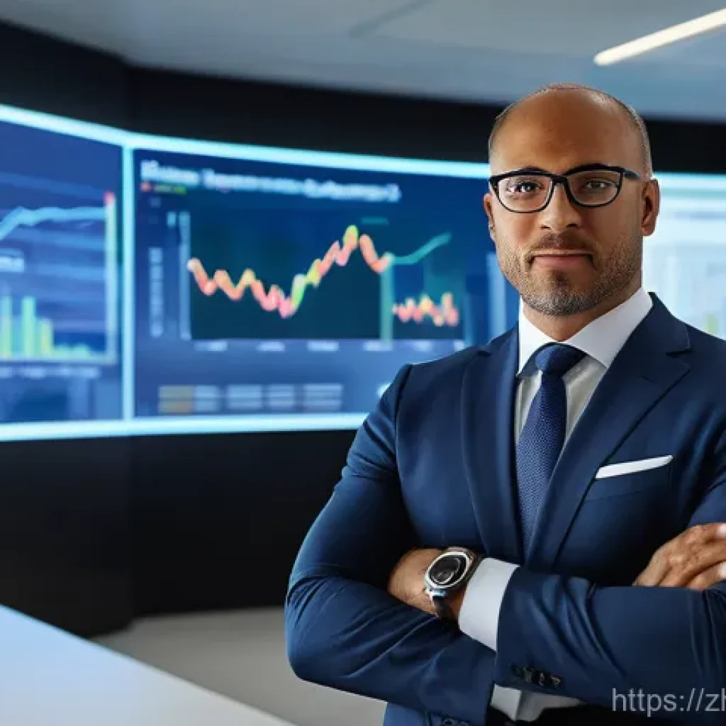 펀드투자상담사 취업을 위한 포트폴리오 작성법 - **Prompt:** "A diverse, professional financial advisor, dressed in a sharp business suit, stands con...