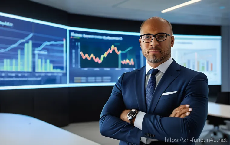 펀드투자상담사 취업을 위한 포트폴리오 작성법 - **Prompt:** "A diverse, professional financial advisor, dressed in a sharp business suit, stands con...