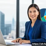 펀드투자상담사와 금융 시장 분석 기법 - **Prompt**: A friendly and professional female financial advisor, in her late 30s, wearing a stylish...