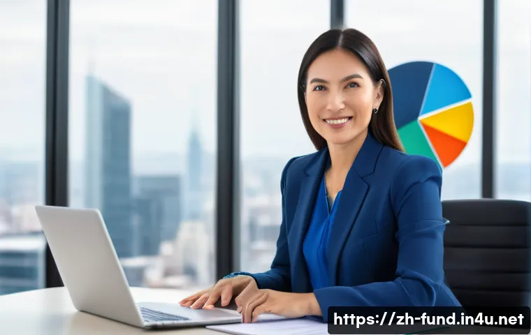 펀드투자상담사와 금융 시장 분석 기법 - **Prompt**: A friendly and professional female financial advisor, in her late 30s, wearing a stylish...