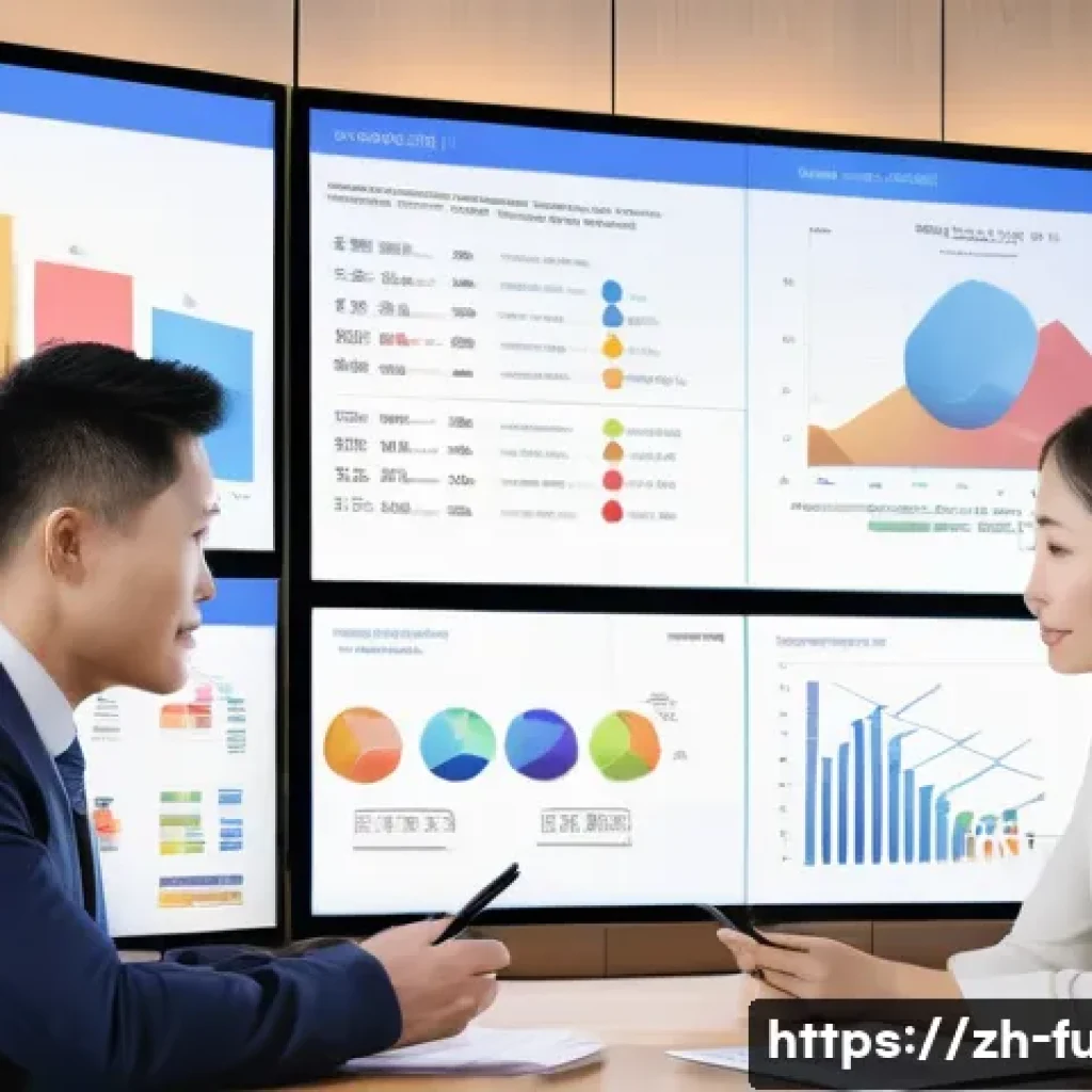 펀드투자상담사와 자산 관리 사례 연구 - A modern financial advisor office setting with a professional Chinese advisor explaining asset alloc...