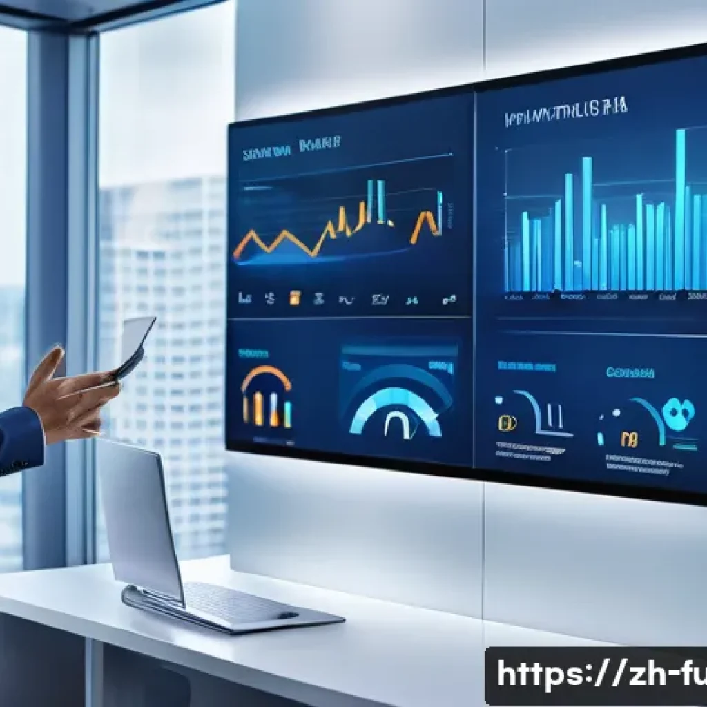 펀드투자상담사와 관련된 최신 뉴스 - A modern fund investment advisor office scene showing a professional consultant using advanced digit...