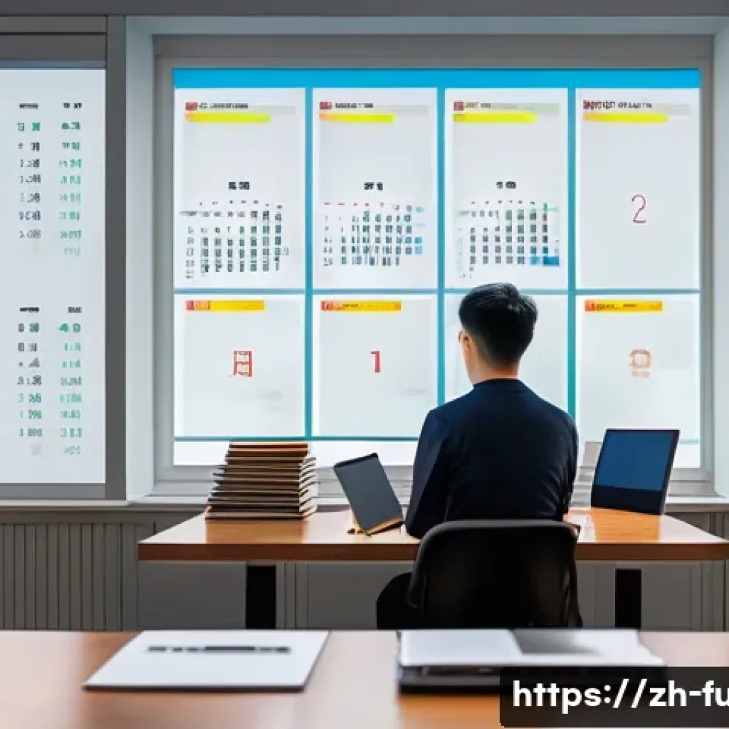 펀드투자상담사 자격증 공부 시간 배분 - A modern study environment featuring a young Chinese adult focused intensely on reviewing financial ...