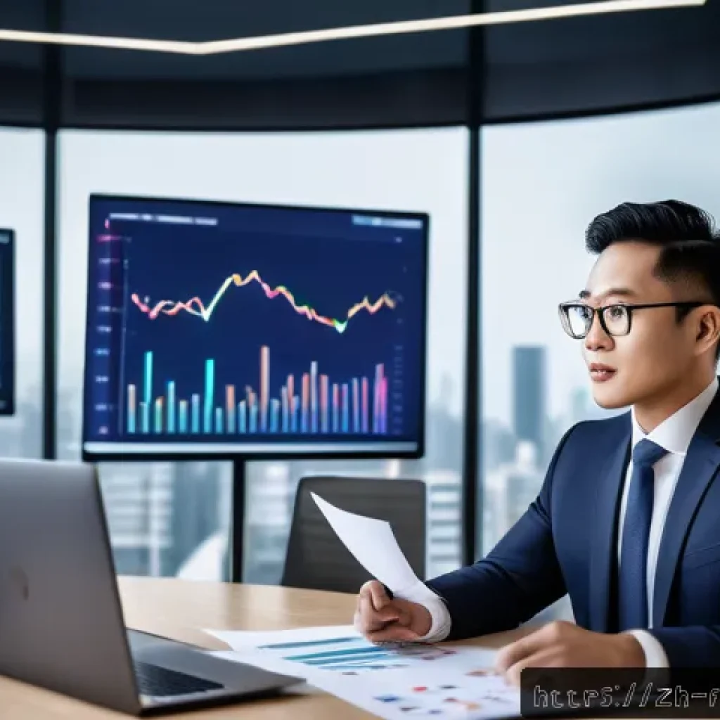 펀드투자상담사와 관련된 자격증 협회 - A modern professional financial advisor in a sleek office environment, wearing business formal attir...