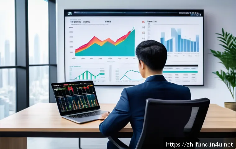 펀드투자상담사와 관련된 자격증 동향 - A modern financial advisor consulting with a diverse group of adult clients in a sleek, high-tech of...