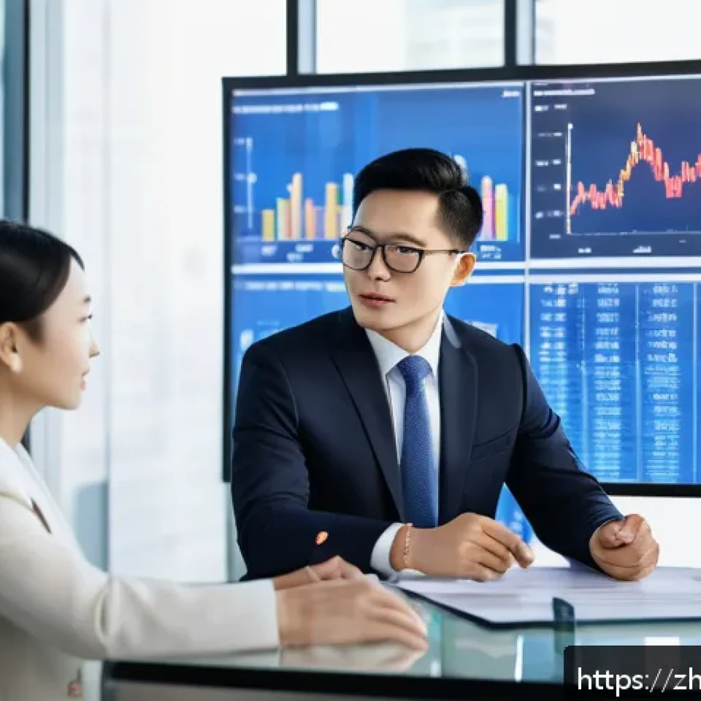펀드투자상담사 직무에서 배우는 금융 윤리 - A modern financial advisor in a sleek office setting, engaging in transparent communication with a C...