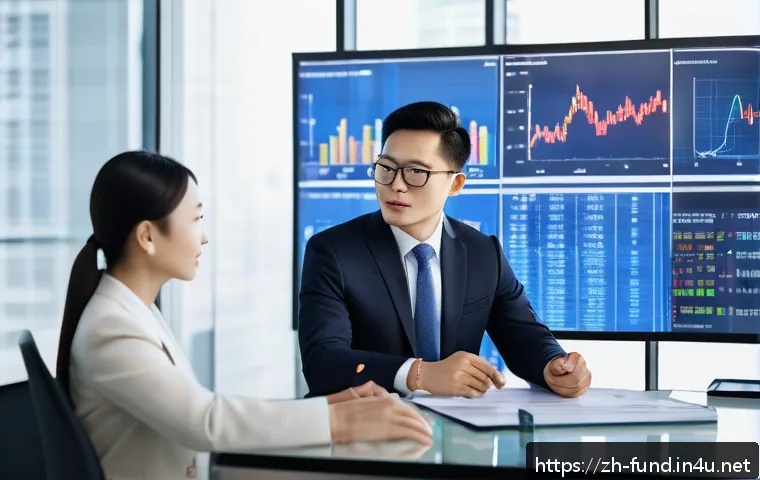 펀드투자상담사 직무에서 배우는 금융 윤리 - A modern financial advisor in a sleek office setting, engaging in transparent communication with a C...
