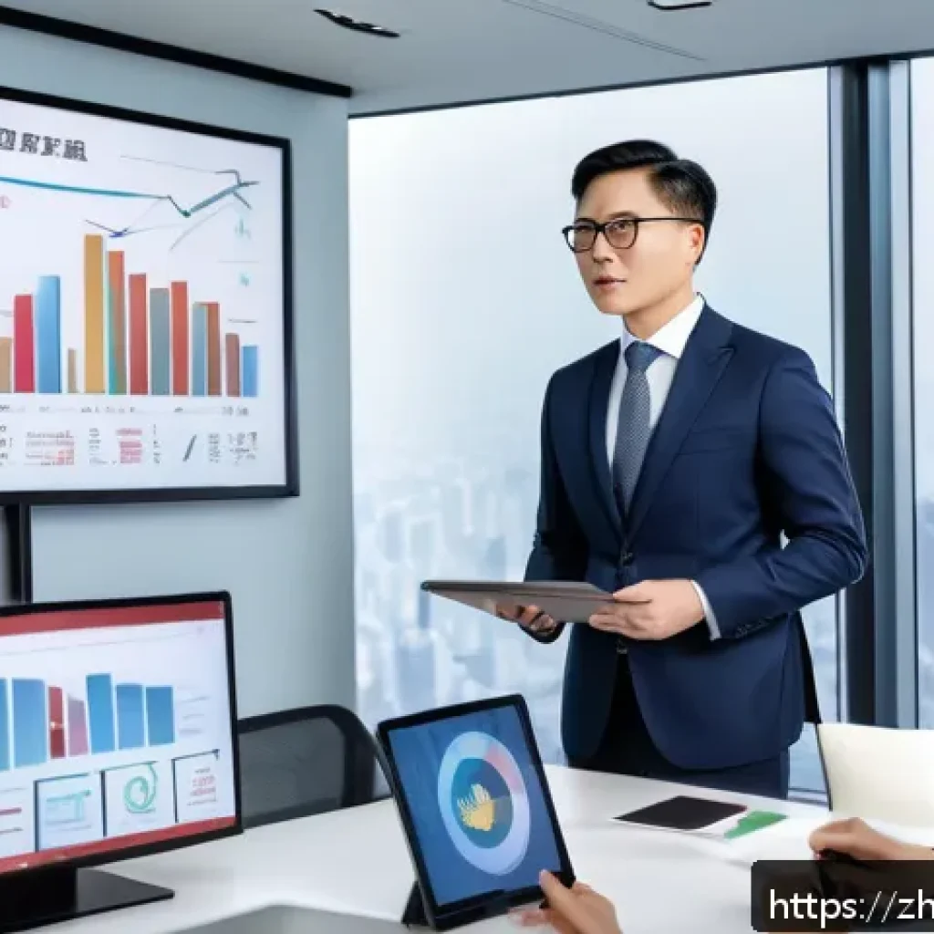 펀드투자상담사와 연관된 자격증 비교 - A professional Chinese fund investment advisor in a modern office setting, wearing a formal business...