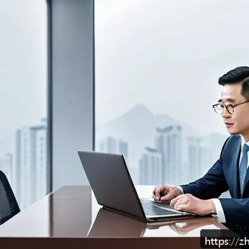 펀드투자상담사 업무에서의 윤리와 책임 - A professional Chinese financial advisor in a modern office setting, engaged in sincere communicatio...