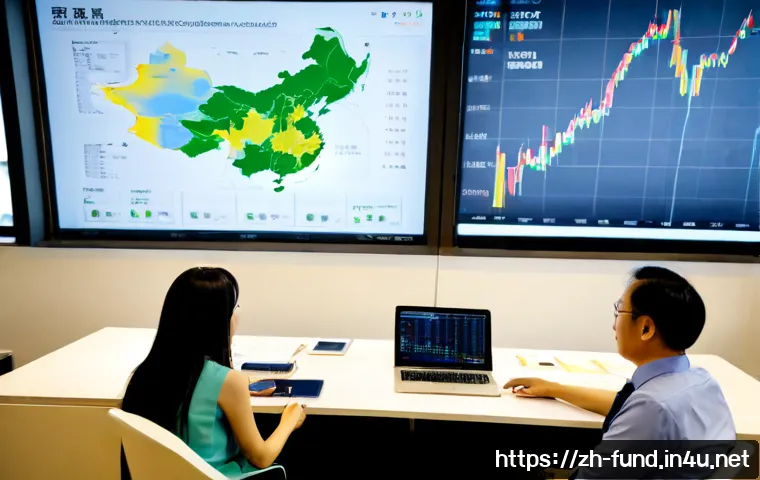 펀드투자상담사 직무 환경의 변화 - Photorealistic modern investment advisory office in Shanghai, a Chinese fund investment advisor in p...